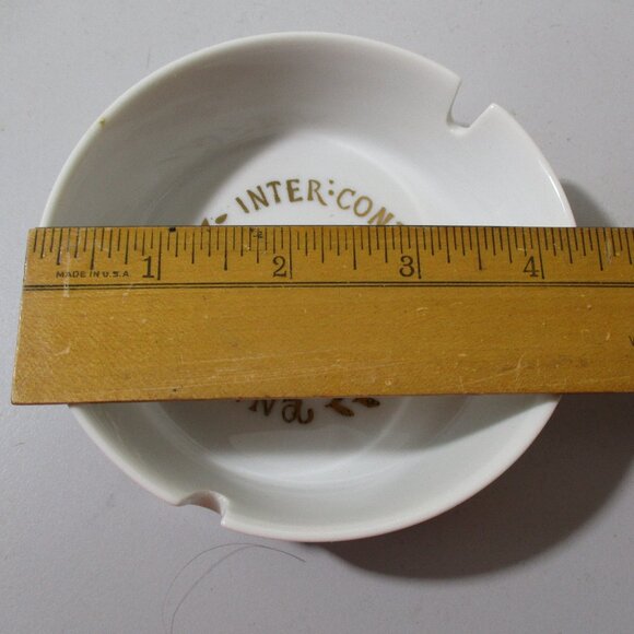 Set of 2 Vintage Inter-Continental Hotel Vienna Austria Ashtrays Ash Trays - Picture 7 of 8